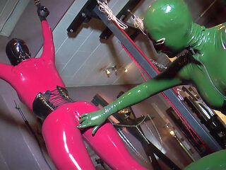 Latex Chicks Seduce Their Friend