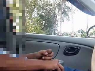Public Dick Flash and Jerking Huge dick on a Car
