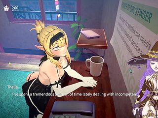Steamy spycam action with squealing anime vibes and big boobs