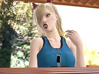 Giantess animated fun with big-titted cartoons