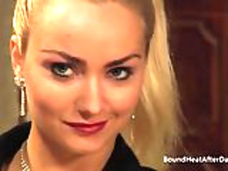 Slaves Homecoming: Slave Training For Blonde Girl In Chains