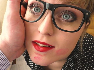 MILF POV Blowjob For Big Dick Boss and Facial - Horny Secretary