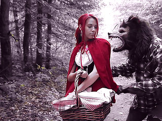 Brind Love & Dick Pickaxe in Halloween - Lil Red Riding Slut - PegasProductions