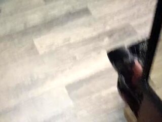 Dominant male beats and bites busty amateur's boobs