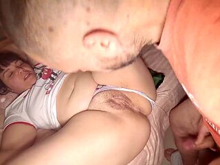Stepson Creampies Stepmoms Hairy Pussy to Make Her Pregnant