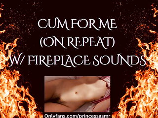 CUM FOR ME (Fireplace ASMR)