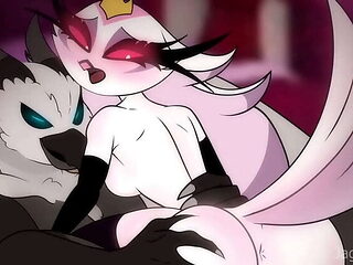Hazbin Hotel Hentai: Rough Fucking Queen Stella in Every Hole - Helluva Boss Cartoon Porn