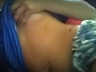 Latin girl show pircing boobs on periscope