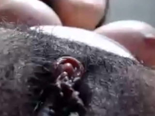 Hairy dirty mature clit