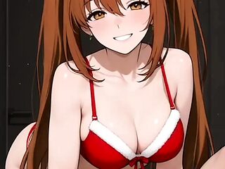 Hotel tryst with a curvy butt babe in 3D anime