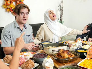 Thanksgiving dinner with Arab teenager guest