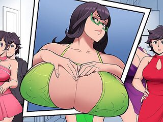 Big boob mom gets caught in a snowy daze