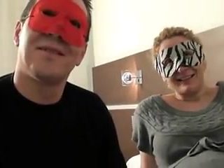 The masked pregnant slut