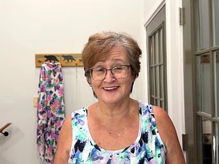 Granny SassyVal Cheats in Blowjob for Repairman