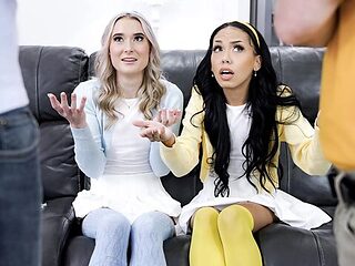 Bianca Bangs and Thea Summers's big cock trailer by Daughter Swap