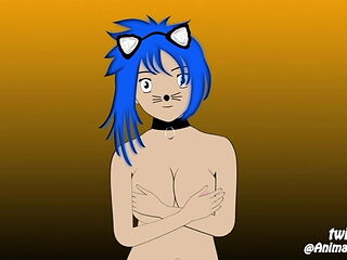 Animated Airyka Halloween Topless Dance