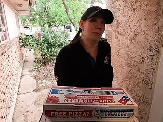 Dominos Delivery Girl Blows Me For Extra Tip - Big Tits Redhead MILF