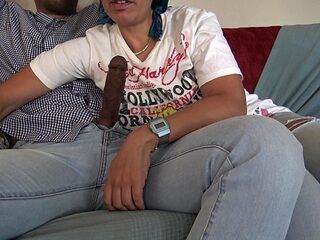 Mature Turkish Maid in London Cheats with African Immigrant While Husband Is Away