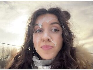 Katty West - Ex-girlfriend Asks Me To Fuck Her One Last Time Before Breaking Up In A Car In Public - Cumwalk