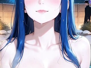 Ex takes a dip and seduces her into a steamy jacuzzi reunion