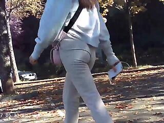 Girl sexy and public