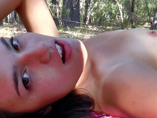 Girlfap - Skye Thomas - Caught Masturbating In The Wood