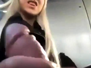 Public Bus Hand job And Cum