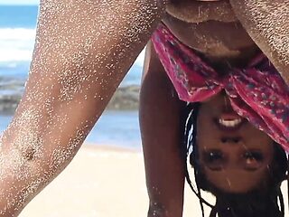 mzansidolls model  bubblingbotty & mzansi_onlydan on a beach vacation