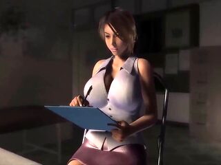 Hot female doctor enjoys patients big cock in hospital bed