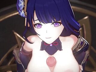 3D Compilation: Genshin Impact Raiden Shogun Titfuck Missionary Beidou Signora Doggystyle Creampie