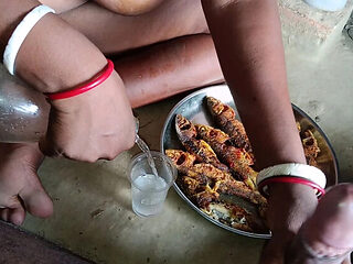 Desi Bhabhi Drunk on Local Alcohol Sucks Cock - Indian Homemade Anal & Big Tits