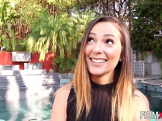 Pierced babe ass plowed