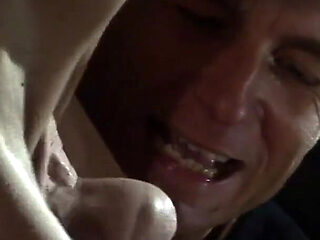 Witch Hangs Upside Down and Gets Drizzled with Black Wax