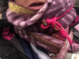 Flashing My Tit with Rock Hard Nip in Fucking Filthy Weather