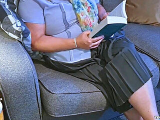 Dirty Old Granny Shows Off Her Big Natural Tits - BBW Mature Homemade