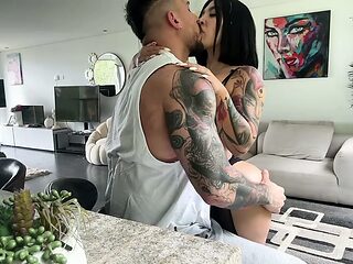I Model My Black Lingerie to My Gym Trainer... She Fucks Me Better Than My Husband Cuckold