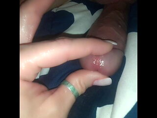 Sensual Cock head tease with dripping precum -- Tara Steele