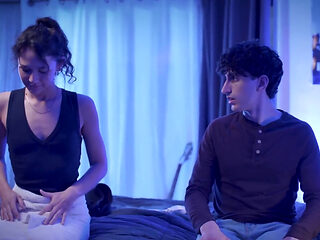 Passionate stunning ex teen riding and gets facial from dude dick