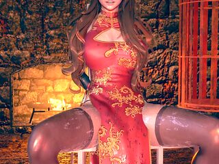 Adorable Asian babe gets pounded by the ultimate dildo machine