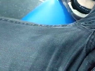 Cock twitching Horny on the Bus