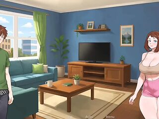 Yoga teacher with a big ass and juicy pussy gets banged in gameplay