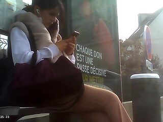 Girl sexy and public