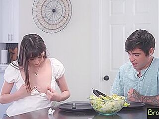 Lana Only Wants Sweet Sweet Stepbro Cock For Her Dinner & Desert