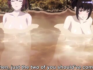 Taking a bath with sassy babes is peak experience for a thick cock