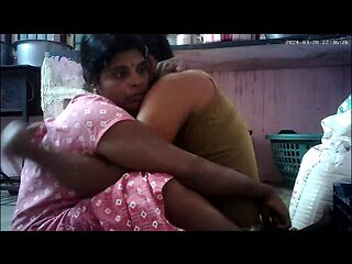 Indian village house wife kissing ass