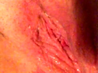 Shelly Fucking Her Bald Cunt With Dildo