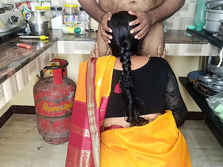 Indian Housewife Kitchen Sex - Hot Desi Aunty Hardcore Role Play