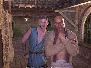 The Swordbearer adventure with a busty brunette in a visual novel experience