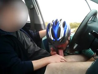 PublicJerker - mature Spanish biker loves younger cock