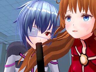 3some, three way, anime porn